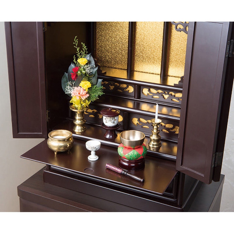 0351120 透かし彫り上置き仏壇 23号 1台 ファミリー・ライフ 【通販