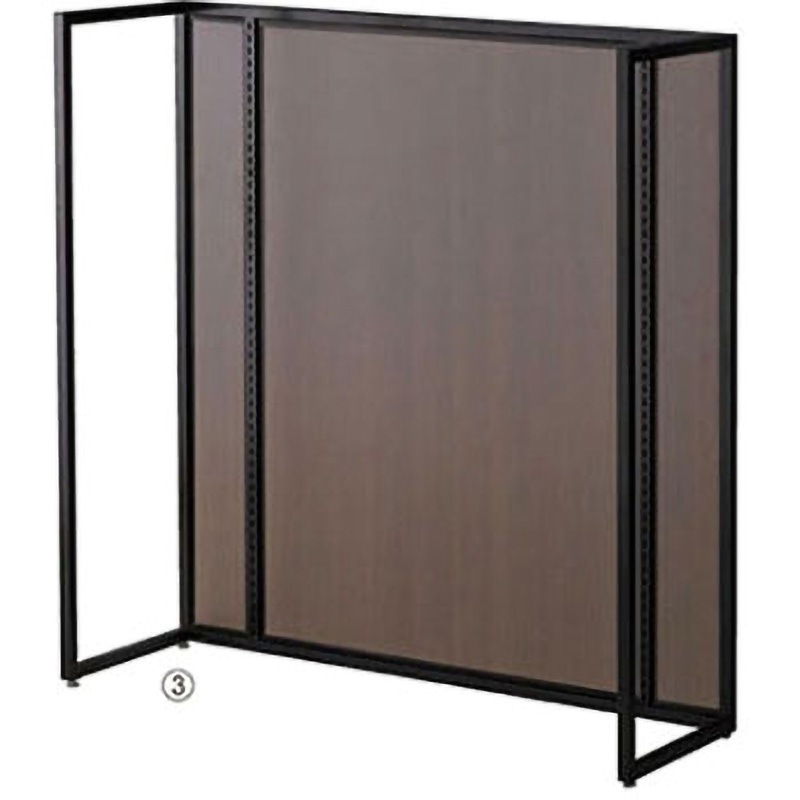 61-15-8-4 UR120 中央片面タイプ ブラック 本体 アズワン ダークブラウンパネル付き   61-15-8-4