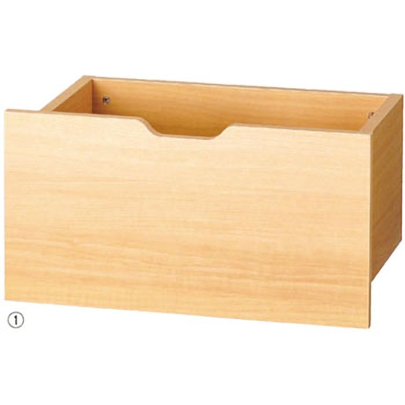 61-46-1-1 木製収納トロッコ W60cm アズワン 耐荷重30kg