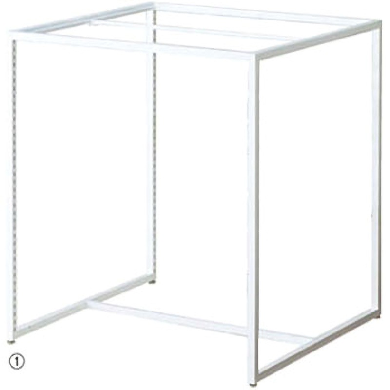 61-56-4-1 スクエアフレーム ホワイト アズワン 間口90cm  61-56-4-1