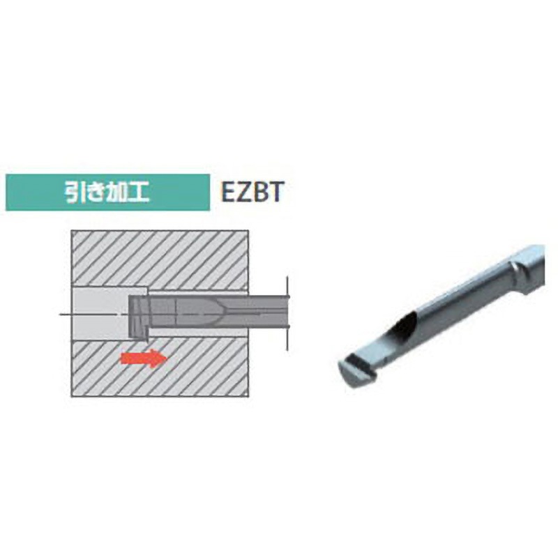 EZBTR040040-005 GW05 EZバー チップ EZBT(内径旋削 引き加工・右勝手 