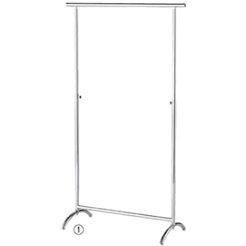 61-95-6-1 クロームメッキ シングルハンガー アールタイプ アズワン 幅90cm奥行40cm高さ115～175cm  61-95-6-1 16,498円