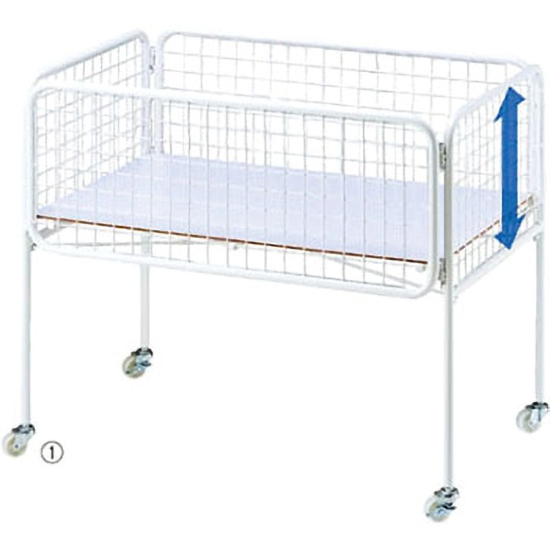 61-112-4-1 ユニットワゴン 白 アズワン 耐荷重60kg 浅型 寸法90×60×80cm  61-112-4-1