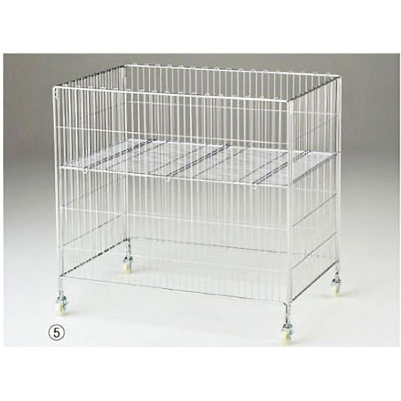61-113-8-5 ワイヤーワゴン アズワン 耐荷重30kg 寸法90×60×85cm 61-113-8-5