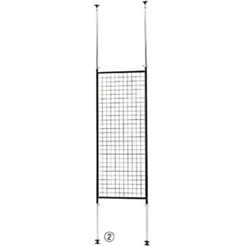 61-125-9-1 ディスプレーネット 黒 アズワン スチール製 粉体塗装 種別W45cm   61-125-9-1