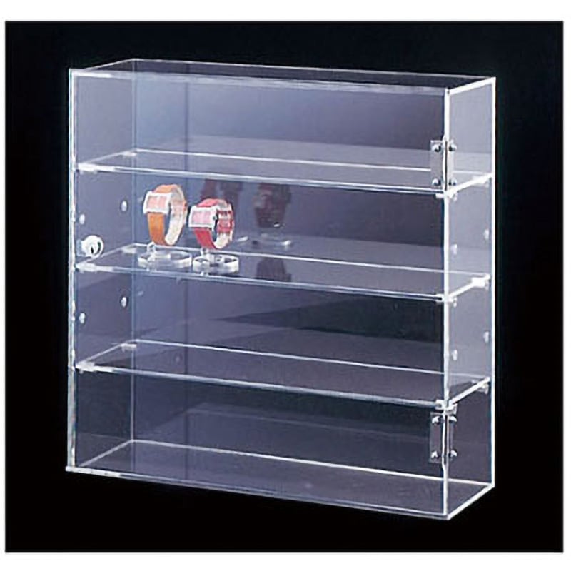 アクリル製　キャスター付き　ショーケース 棚　ガラス棚板1枚付き Amazon.co.jp: フィギュアケース コレクションケース アクリルケース