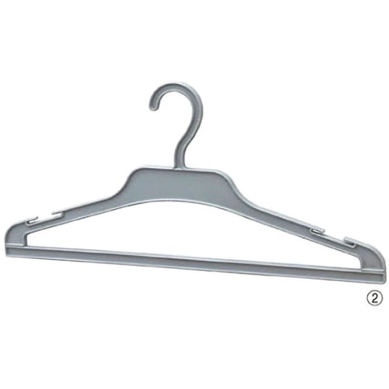 プラスチック製ハンガー アズワン トップス用ハンガー 【通販モノタロウ】