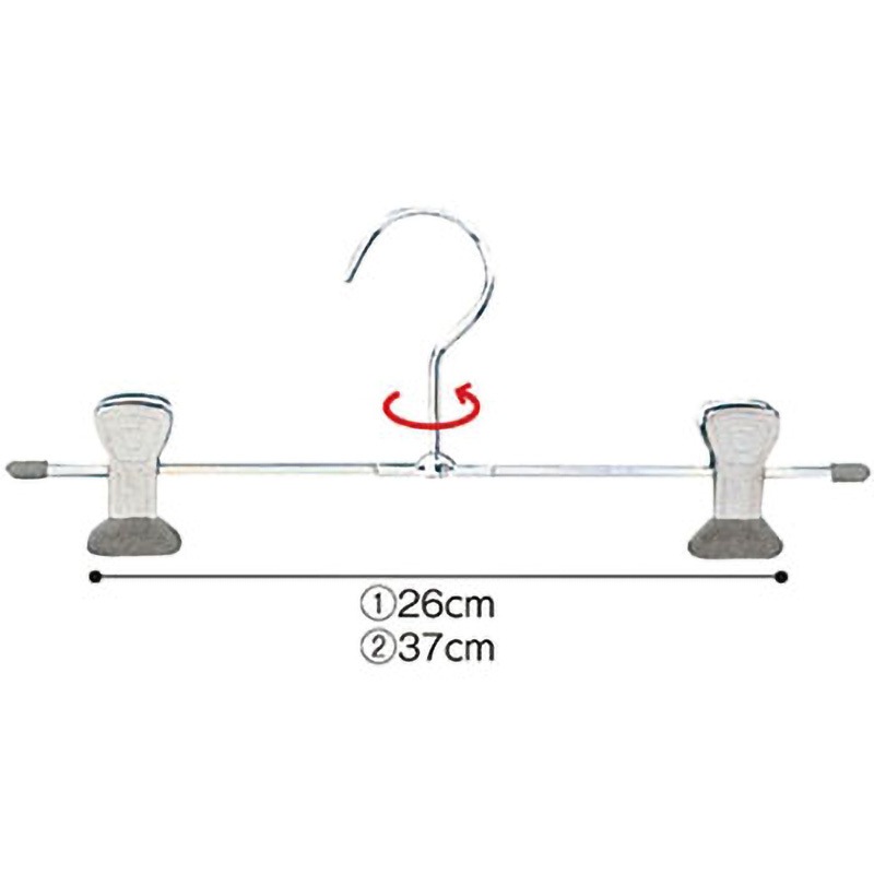 61-194-13-3 スチール製ボトムハンガー 1セット(100本) アズワン