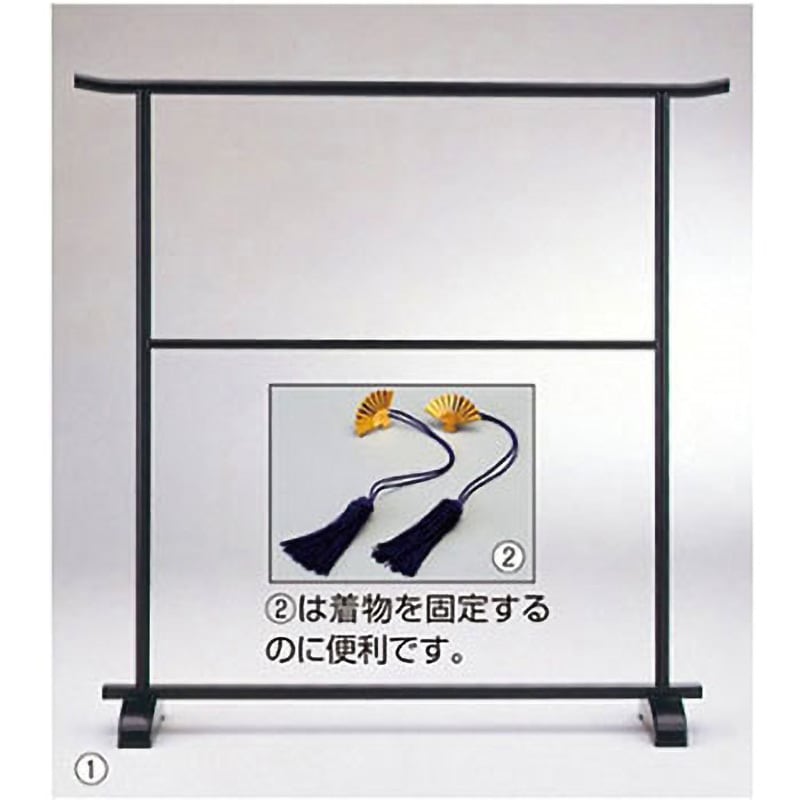 61-201-1-1 大衣桁 黒 1個 アズワン 【通販モノタロウ】