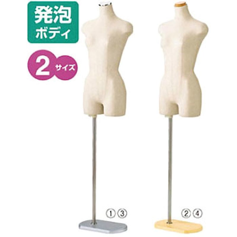 婦人ヤング芯地張ボディ アズワン 婦人トルソー 【通販モノタロウ】