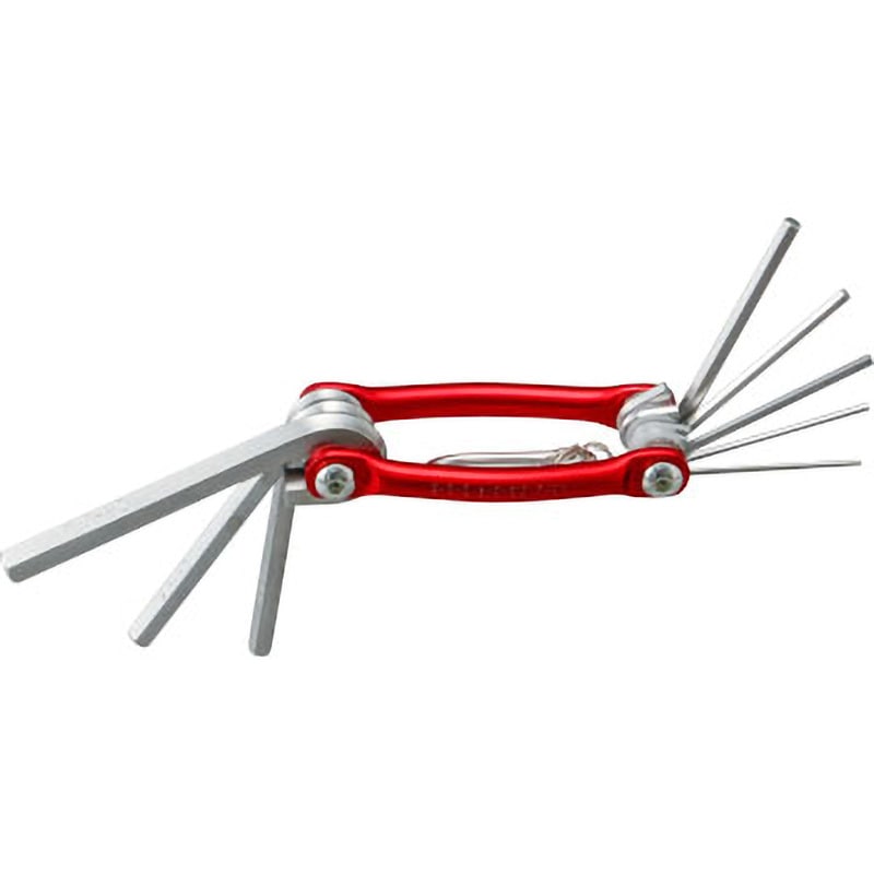 M8D 六角レンチ セット ミリ 折りたたみ式 カラビナ付き モノタロウ