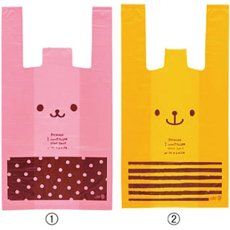 ヘッズ うさこレジバッグ ピンク 6000枚 ポリエチレン 横マチ HEADS US-S-K ヘッズ うさこレジバッグ ピンク 6000枚 ポリエチレン 横マチ HEADS US