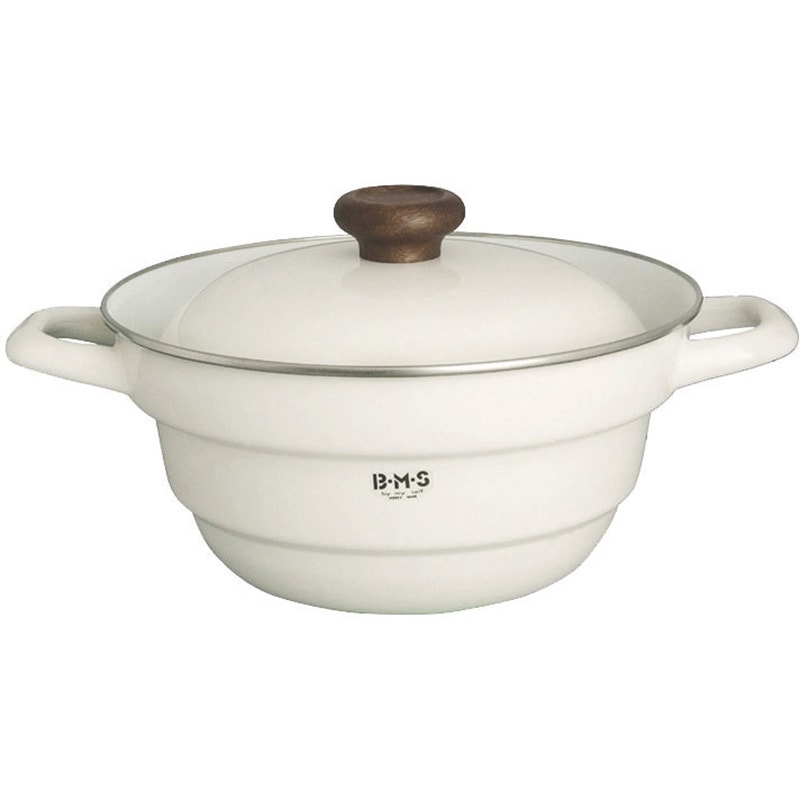 BMP-27FW-W 富士ホーロー オールインワン多機能鍋 富士ホーロー ホワイト色 容量5.4L サイズ27cm  BMP-27FW-W