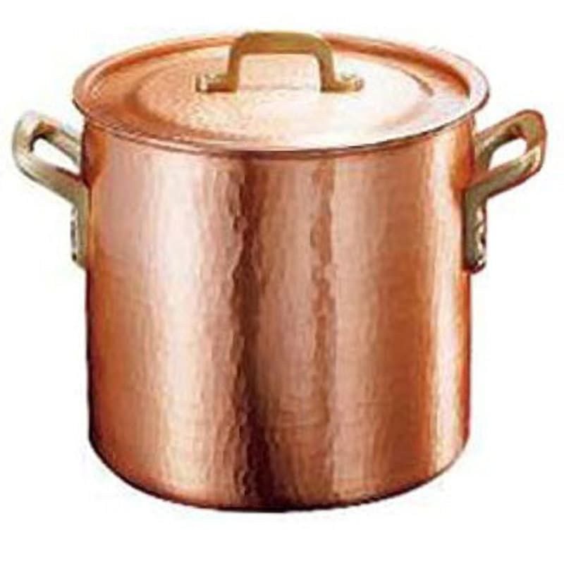 片手鍋・ソースパン 銅 18cm 極厚鍋 テーパー キッチン用品 和田助製作所 鉄柄 3442-0182