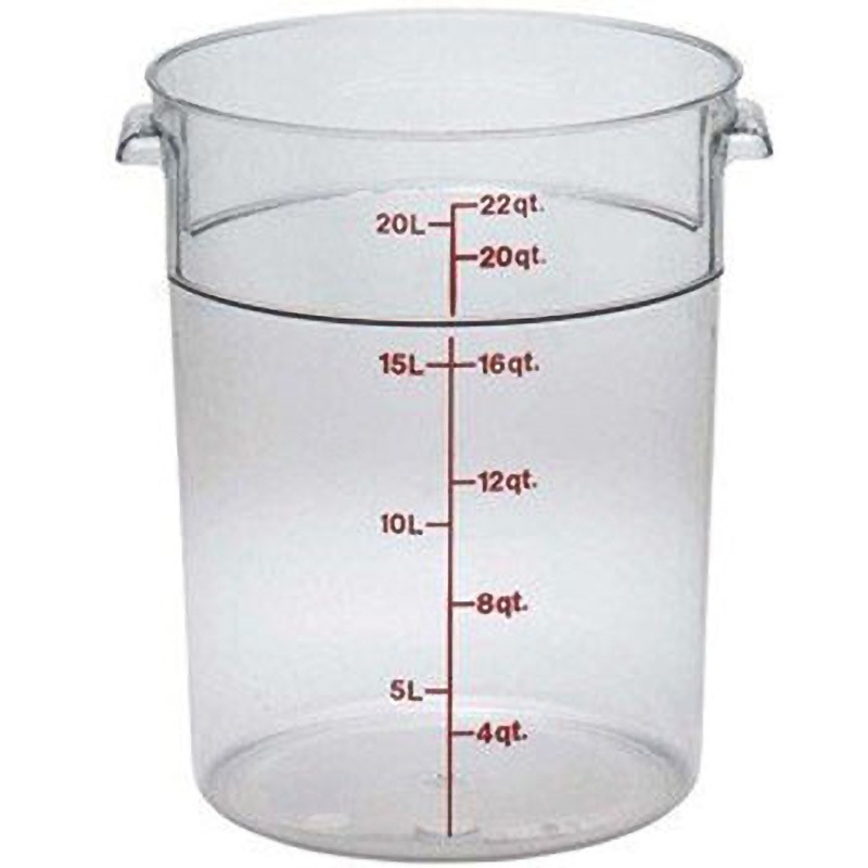 RFSCW22 キャンブロ丸型フードコンテナー キャンブロ 丸形 目盛り 容量20.8L   RFSCW22