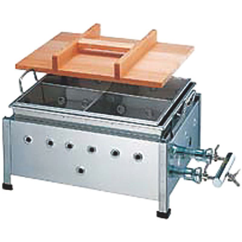 ②【送料無料】業務用　60cm 涌井工業　おでん鍋　土手煮　LPガス おでん鍋 涌井工業 業務用 | 8寸 プロパンガス 尺8寸 540×360 今の季節