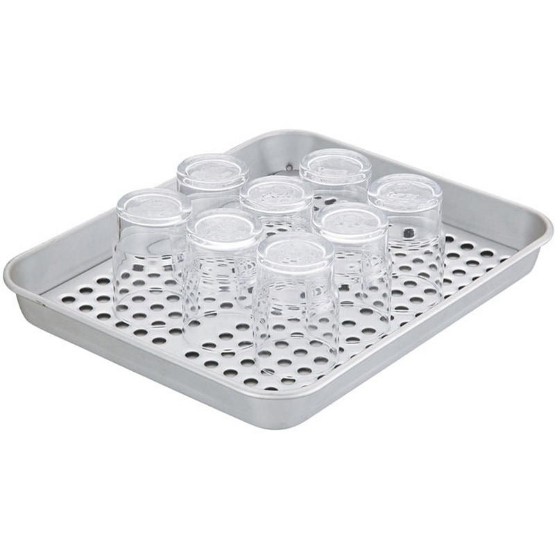 Y422 ウォーターグラストレー サイズ約W510×D350×H640mm 3段 アルマイトウォーターグラストレー ナカオアルミ 水切りバスケット