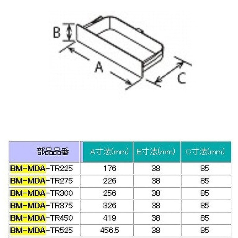 BM-MDA-TR300 ミラー収納用トレイ 1台 INAX(LIXIL) 【通販モノタロウ】