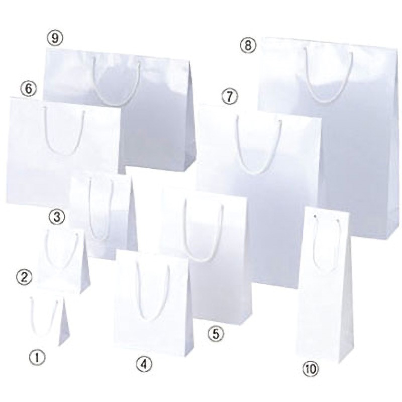 61-314-1-21 ブライトバッグ ホワイト アズワン 33×10×30cm 厚みサイズ 1セット(150枚) 61-314-1-21