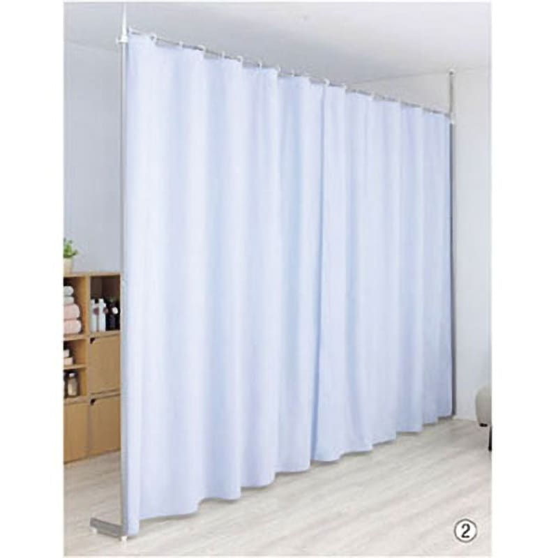 61-355-5-2 つっぱりパーティション(カーテンタイプ) 1個 アズワン 【通販モノタロウ】