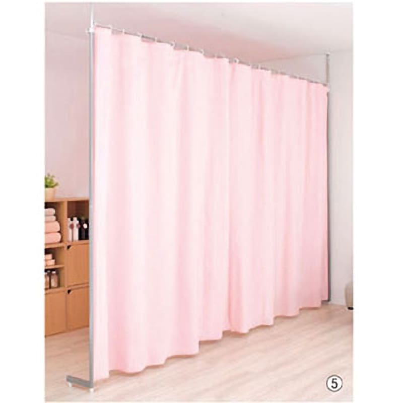 つっぱりパーティション(カーテンタイプ) アズワン パネル式