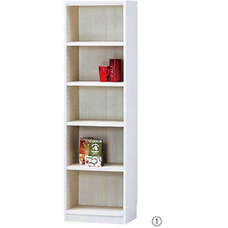 木製オープンラック ホワイト アズワン 本棚・ラック 【通販モノタロウ】