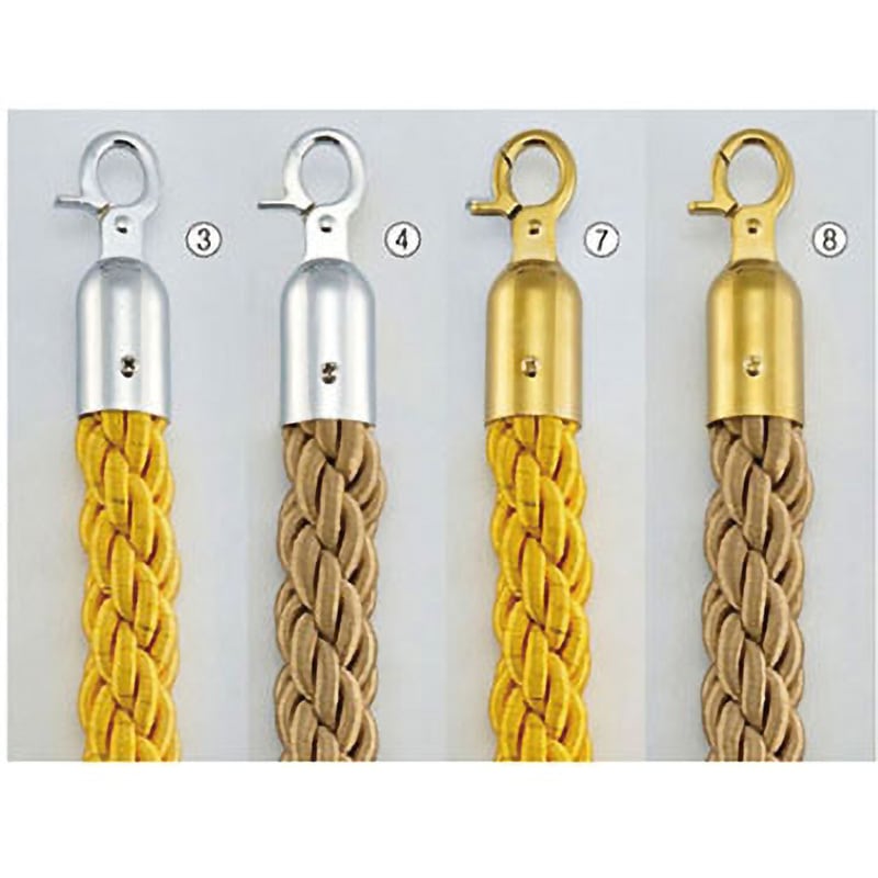 61-376-13-8 ガイドポール用ロープ アズワン ゴールド用ベージュ   61-376-13-8