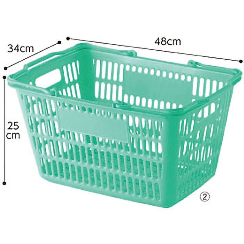 61-379-3-2 買物カゴ(28リットル) アズワン 1セット(10個) 61-379-3-2