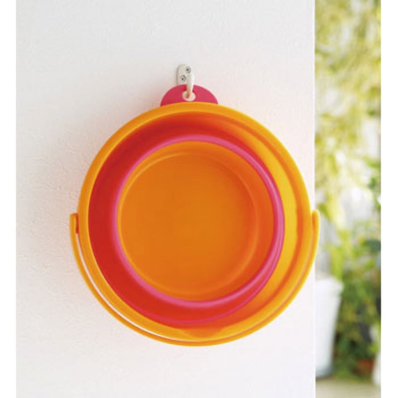 (まとめ) ソフトバケツ/折りたたみバケツ 〔ミニ オレンジ〕 3.7L 深さ調節可 〔防災 キャンプ アウトドア〕 〔×30個セット〕送料込み 送料無料(まとめ) ソフトバケツ⁄折りたたみバケツ[ミニ オレンジ