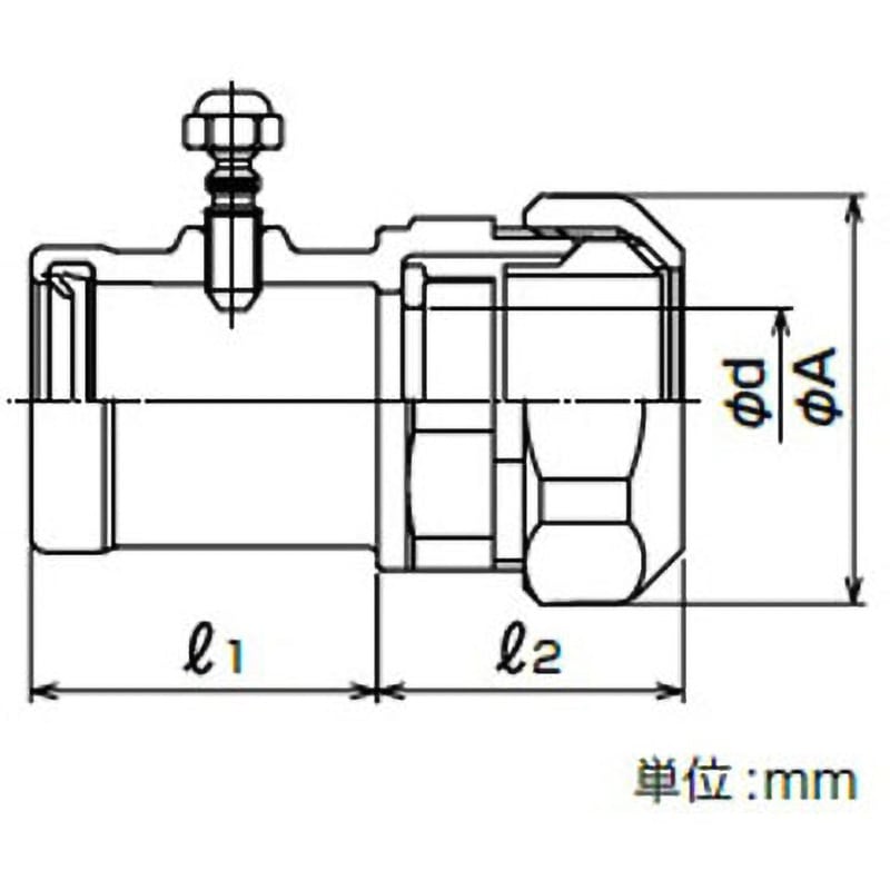 WKI101-92 コンビネーションカップリング(ねじなし) 1個 三桂製作所