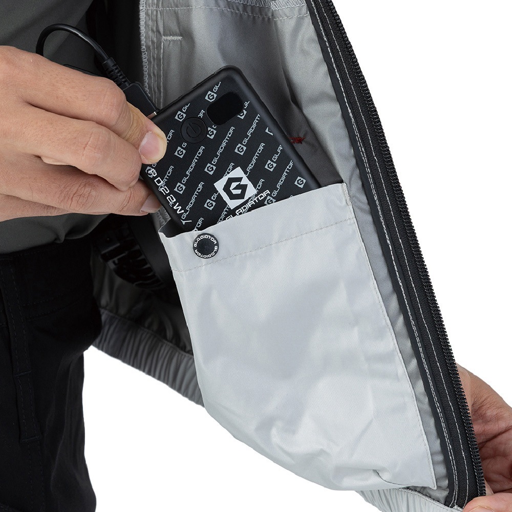 G262039 ボルトクール ベストセット コーコス信岡 シルバー色 サイズL