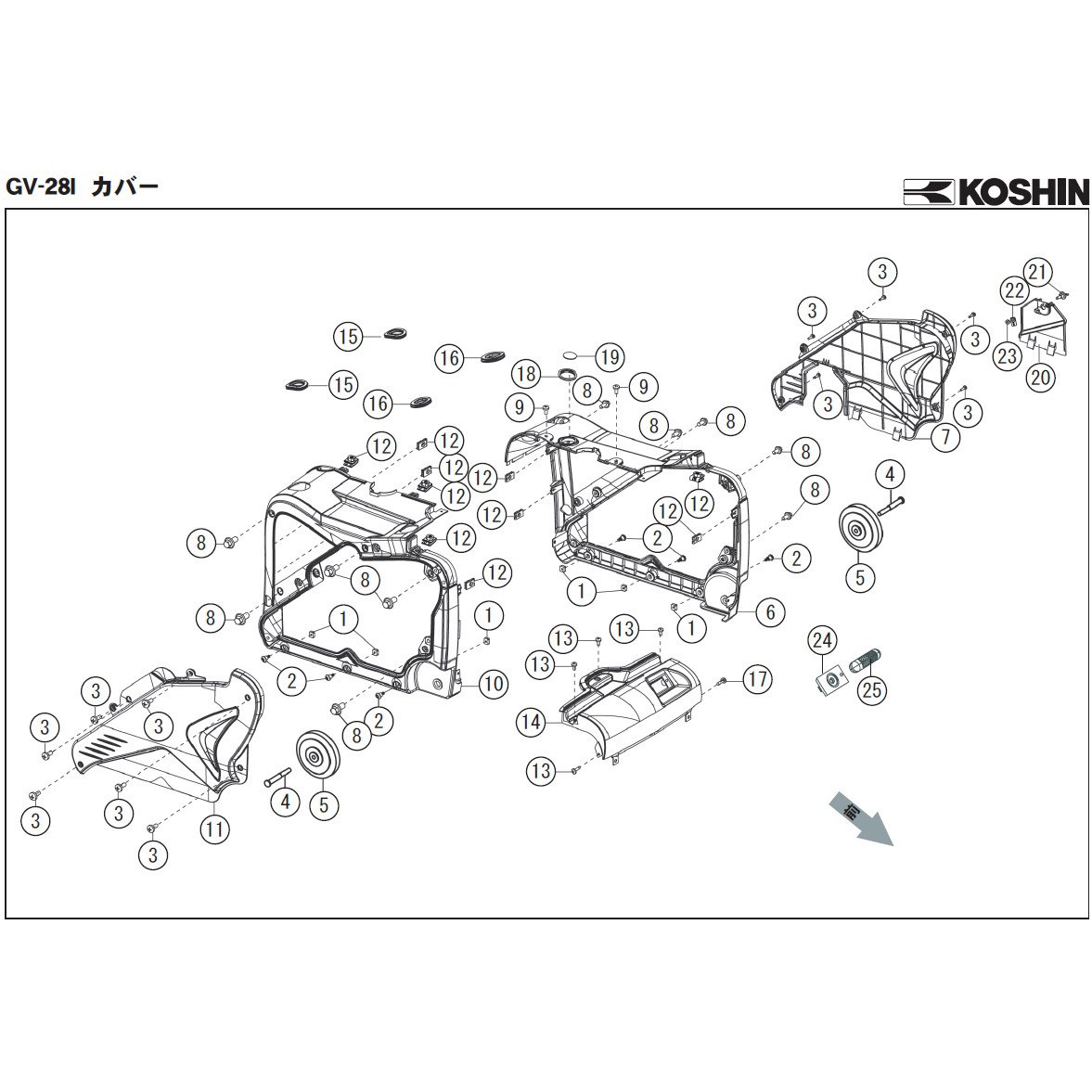 KOSHIN インバーター発電機 GV-281 楽天市場】工進 KOSHIN オープンインバーター発電機【GV-28iF