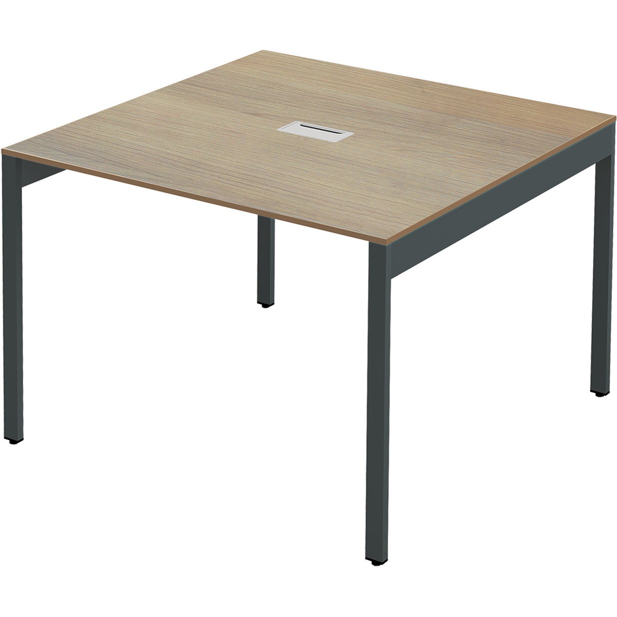 FAS10-1010-AKDB フリーアドレスデスク 奥行1000配線キャップ付き Y2K 高さ720mm幅1000mm  FAS10-1010-AKDB