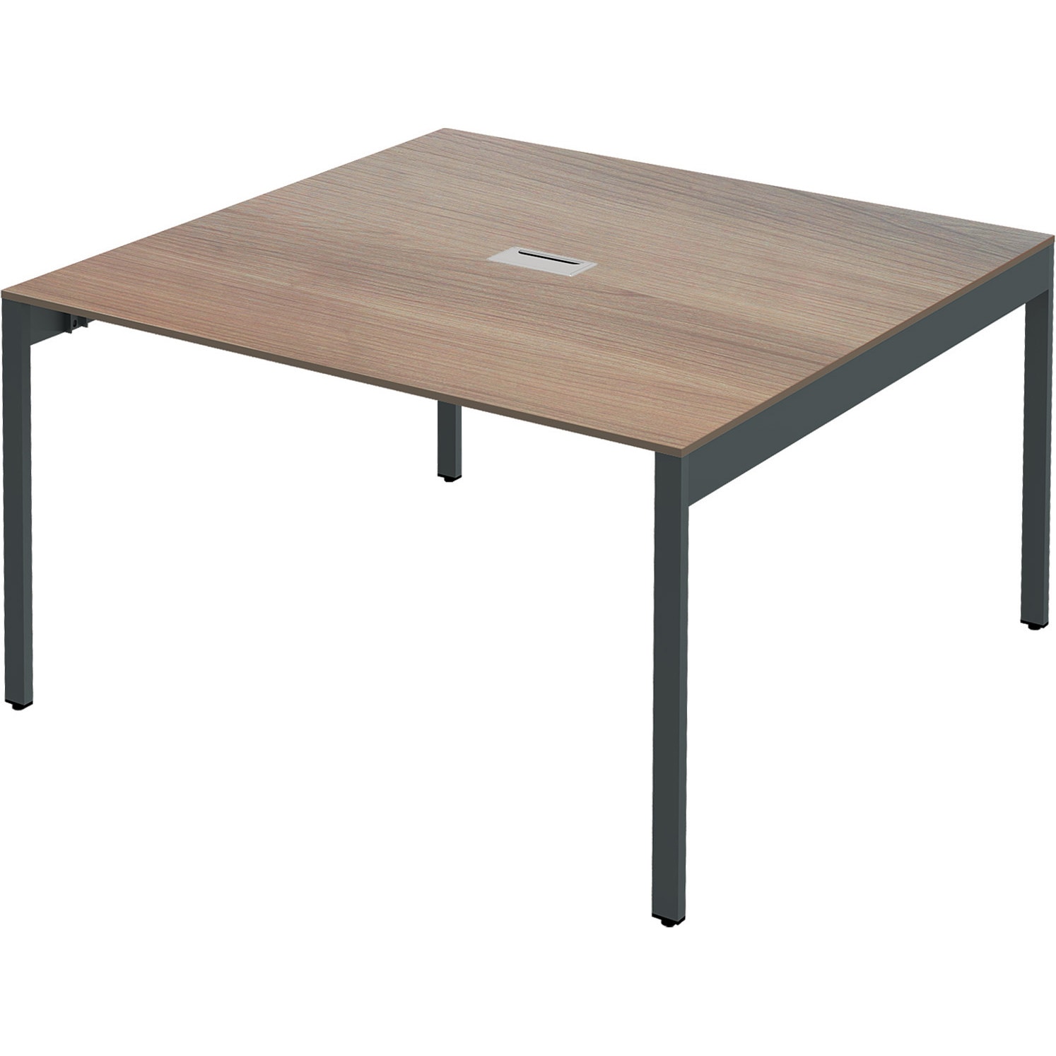 FAS12-1212-AKDB フリーアドレスデスク 奥行1200配線キャップ付き Y2K 高さ720mm幅1200mm  FAS12-1212-AKDB