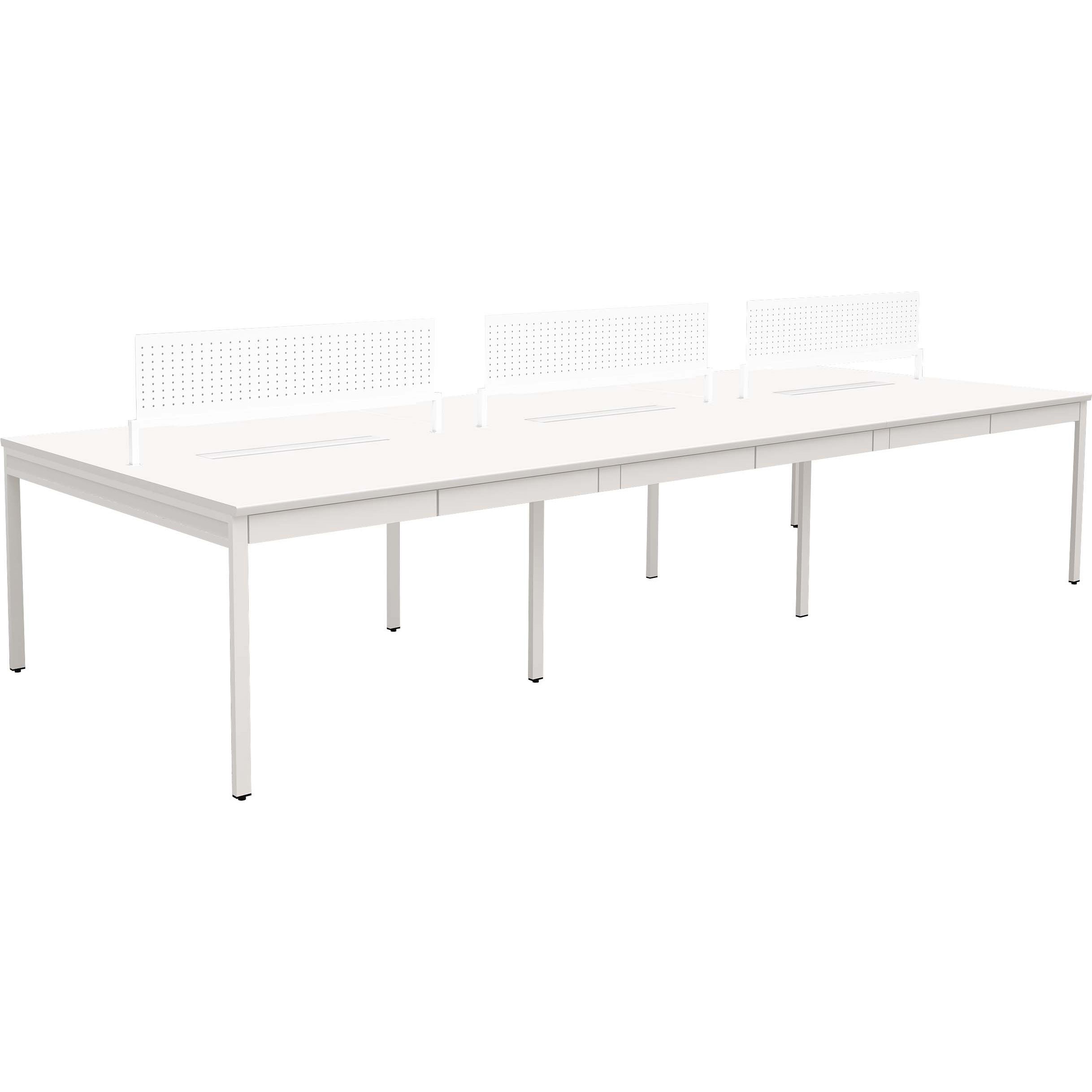 NSQ2-3614-WH NSQフリーアドレスデスク パネル・引出し付き Y2K 高さ720mm幅3600mm奥行1400mm  NSQ2-3614-WH