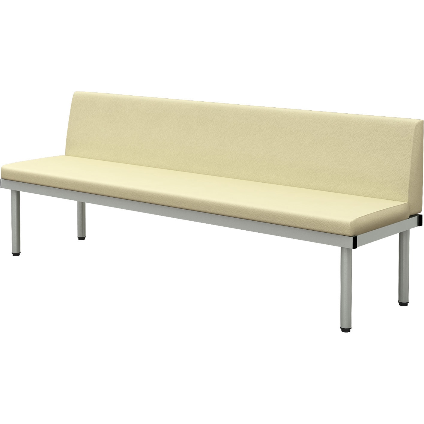 BCL-1850-IV ロビーチェア背有り1800 Y2K 人数3 屋外使用不可 PU布 アイボリー色 高さ690mm奥行500mm  BCL-1850-IV