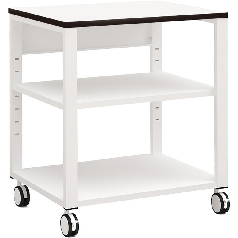 NPT-645-WH プリンタテーブル Y2K キャスターあり 幅600mm奥行450mm高