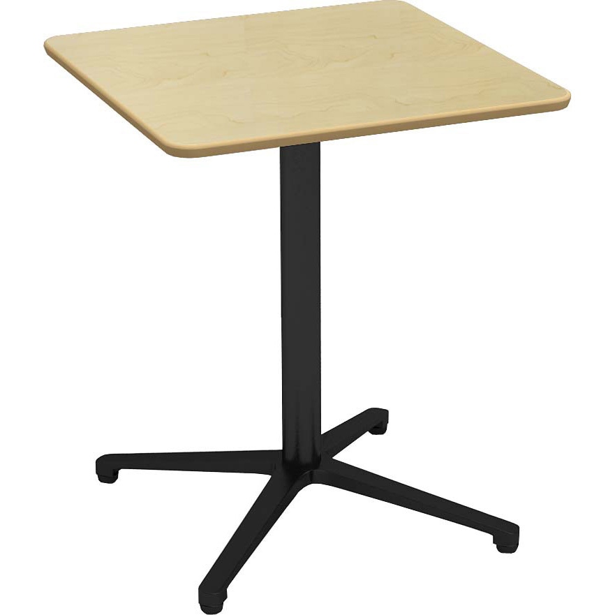 カフェテーブル 60cm 角 アルミX脚ブラック Y2K 食堂用テーブル 【通販