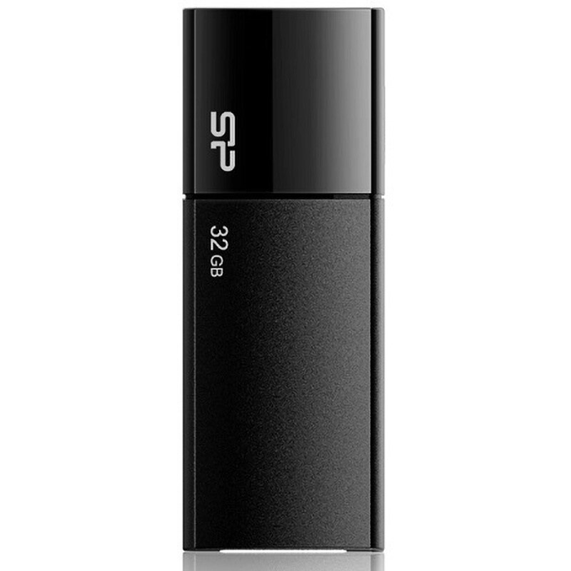 スライド式USB2.0対応メモリ U05 32GB ブラック色 1個 SP032GBUF2U05V1K