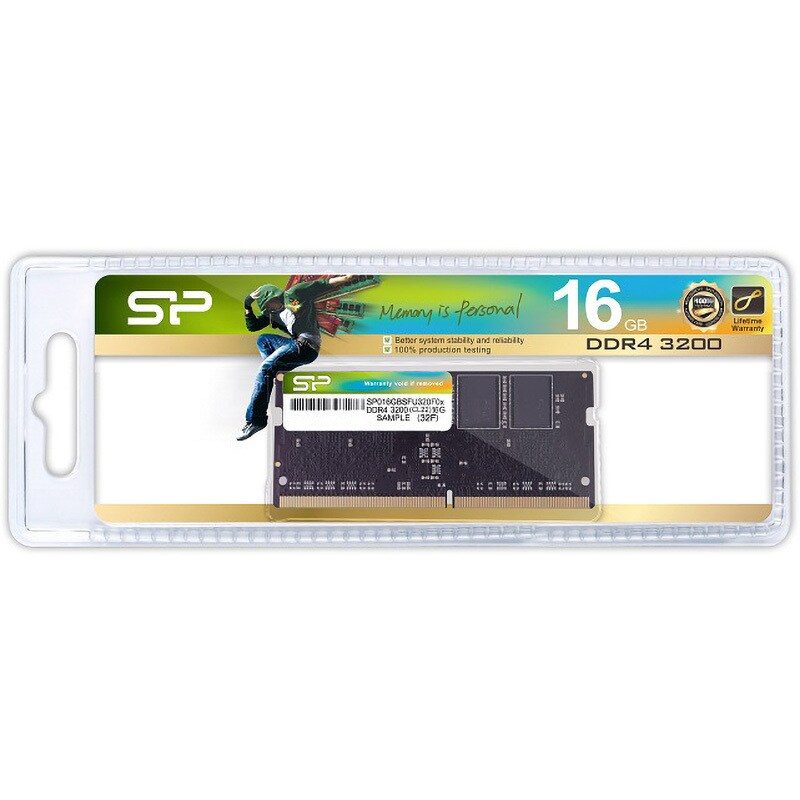 SP016GBSFU320F02 DRAMノート用 DDR4-3200 1個 シリコンパワー 【通販