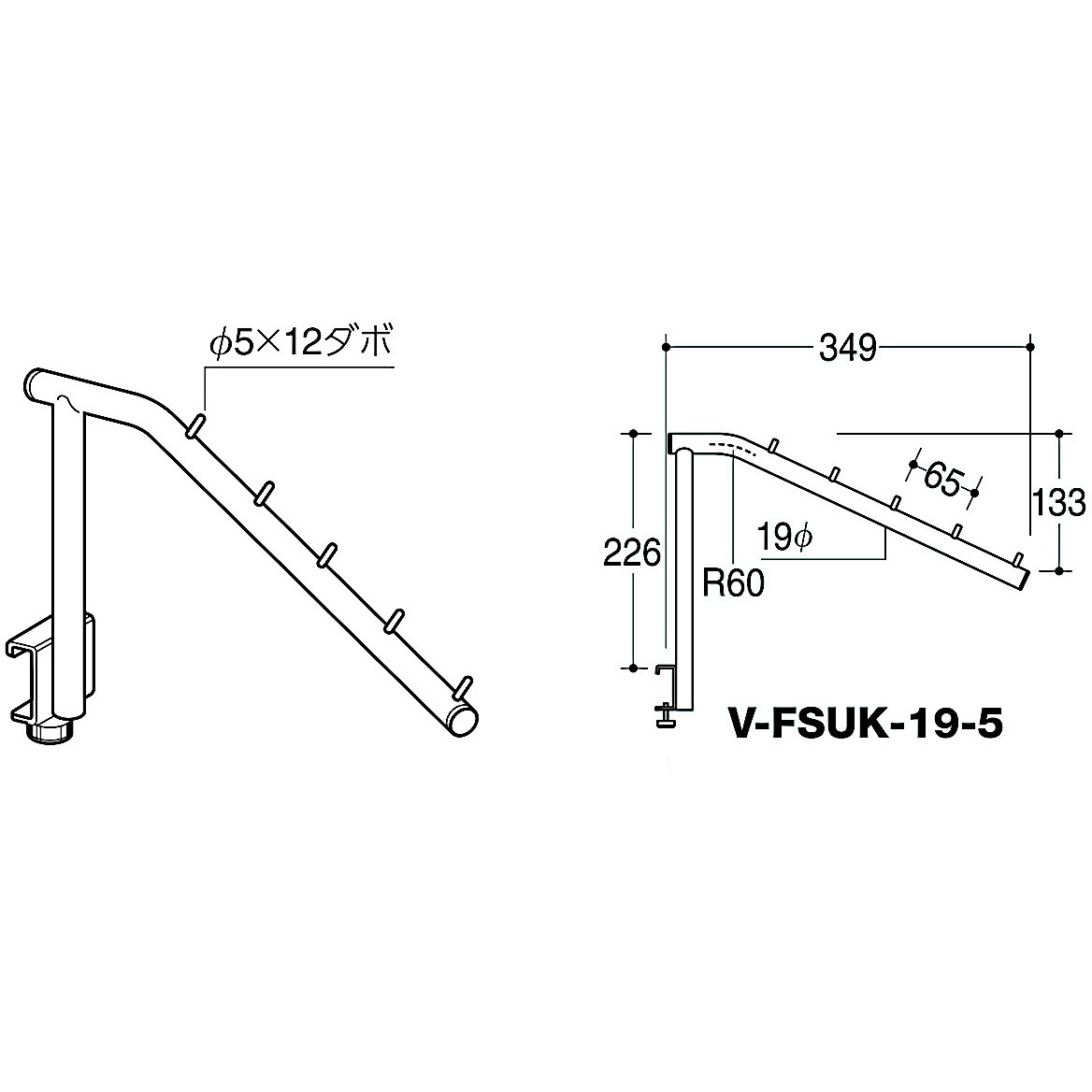 ロイヤルsf19-5フェイスアウトスロープ ロイヤルsf19-5フェイスアウトスロープ V-FSUK-19-5 Vフェイスアウト