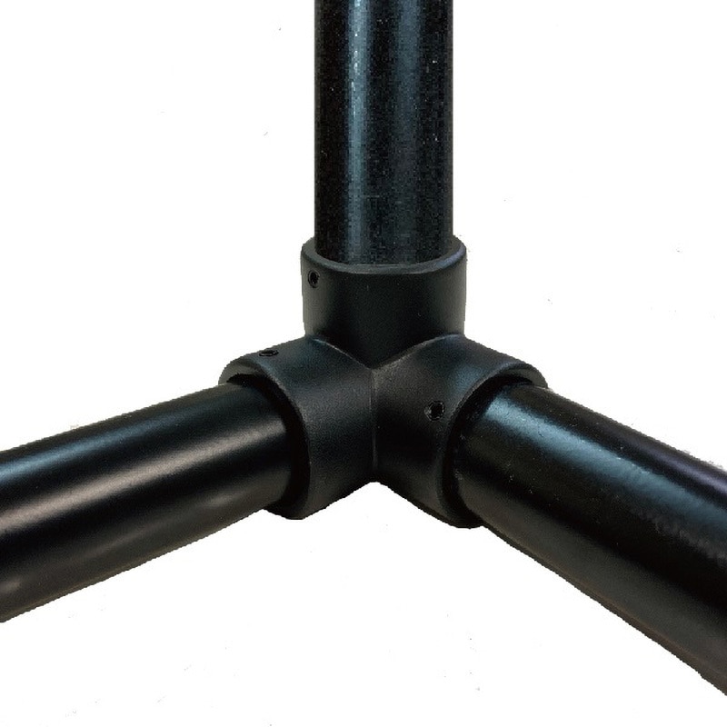 ブラック38 三方回転止ネジ付ブラック フジテック・ジャパン 黒塗装