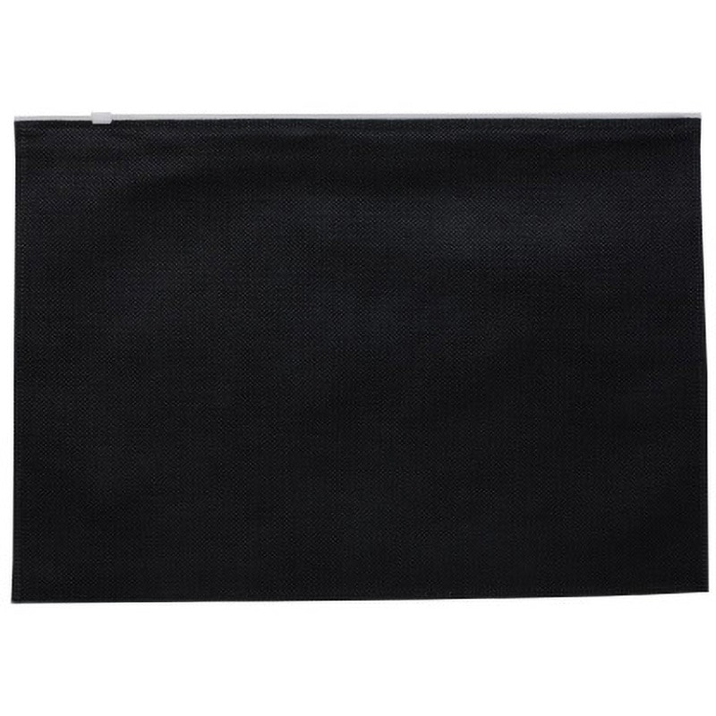 SW3725-40 不織布A4チャック付ポーチ 三和 ブラック色  1箱(100枚×5袋) SW3725-40 11,665円