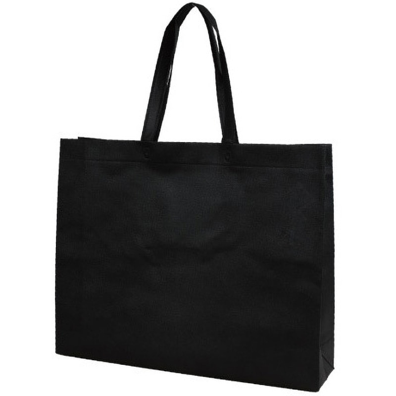 SW504612-40 特大不織布バッグ 三和 ブラック色  1箱(10枚×15袋) SW504612-40