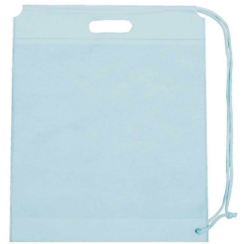 SW4049-4 不織布ショルダーバッグ 三和 ライトブルー色  1箱(50枚×10袋) SW4049-4