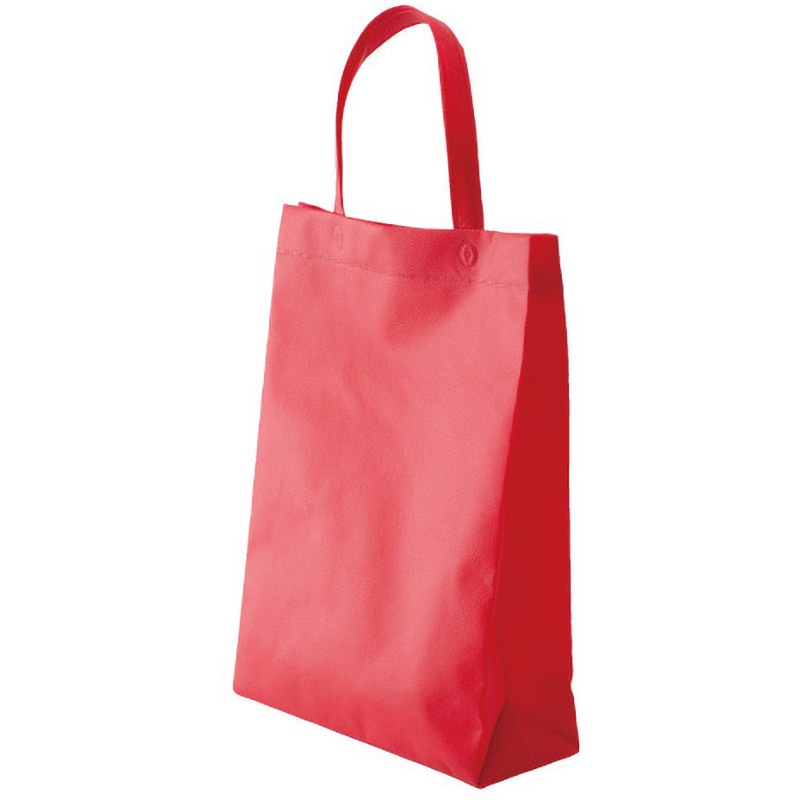 SW4532-27 不織布マチ付バッグ 三和 イタリアンレッド色 大サイズ 1箱(50枚×4袋) SW4532-27