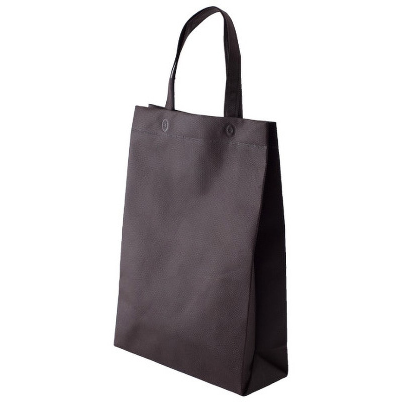 SW4532-36 不織布マチ付バッグ 三和 チョコレート色 大サイズ 1箱(50枚×4袋) SW4532-36