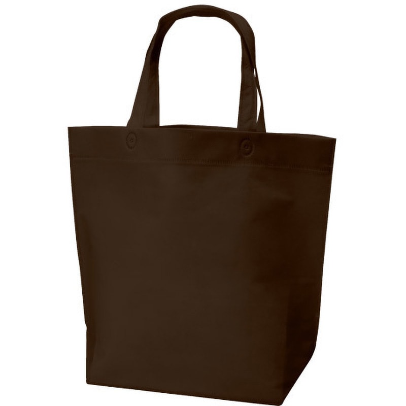 SW403512-36 不織布底マチ付バッグ(船底) 三和 チョコレート色  1箱(50枚×4袋) SW403512-36