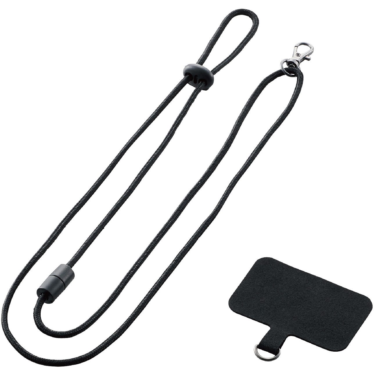 P-STHNECBK スマートフォン用ネックストラップ 外付ストラップホール