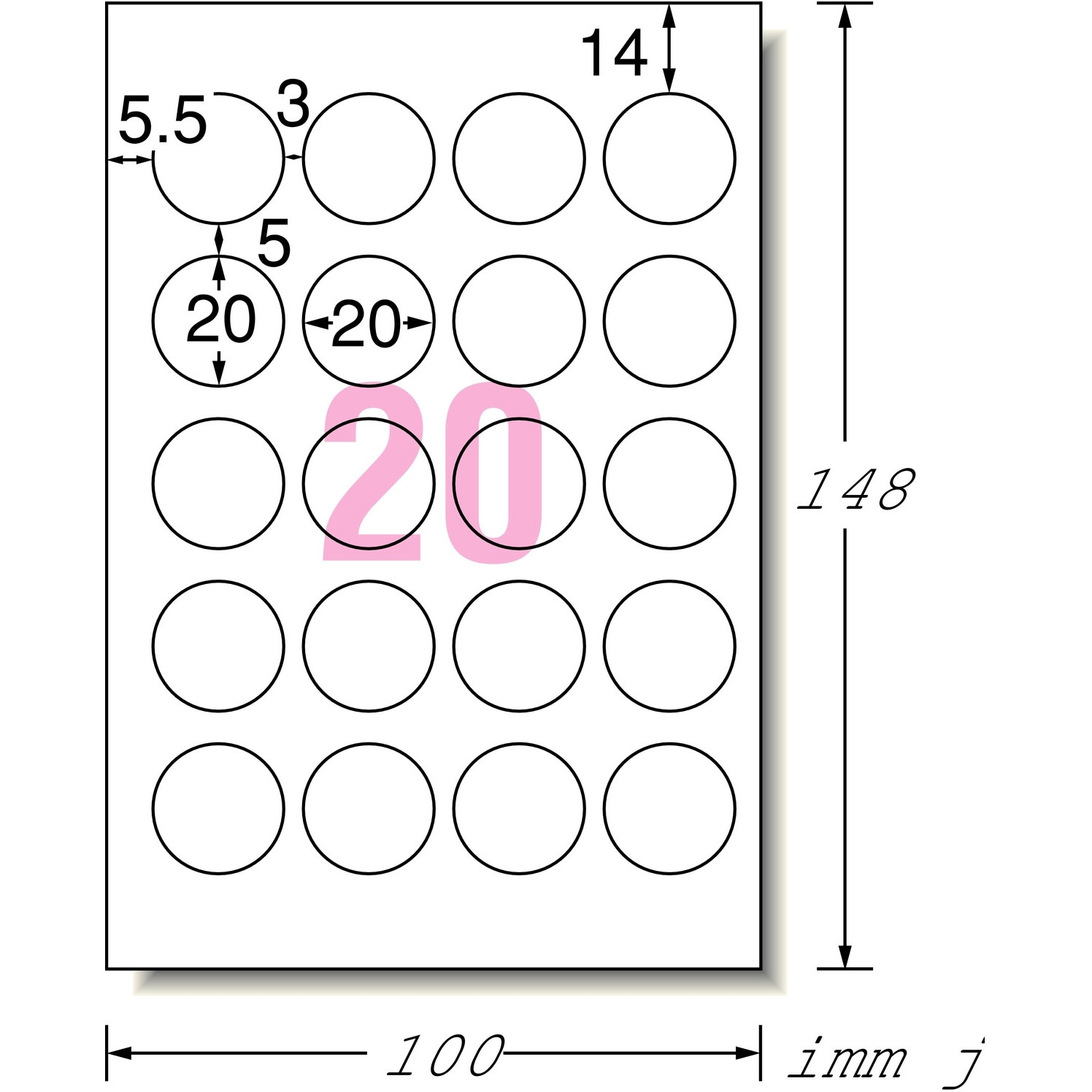 29604 はがきサイズのプリンタラベル(光沢紙) エーワン[ラベル] 光沢